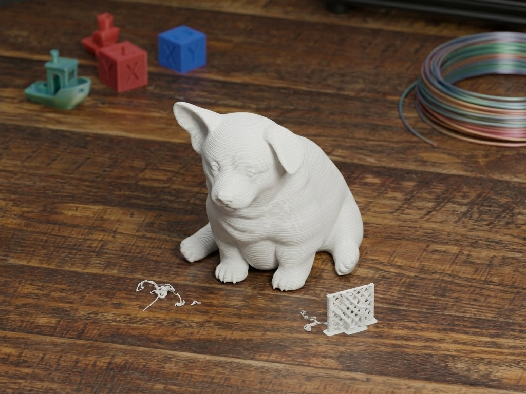 Sitting Corgi Figure - Cute Desk Companion