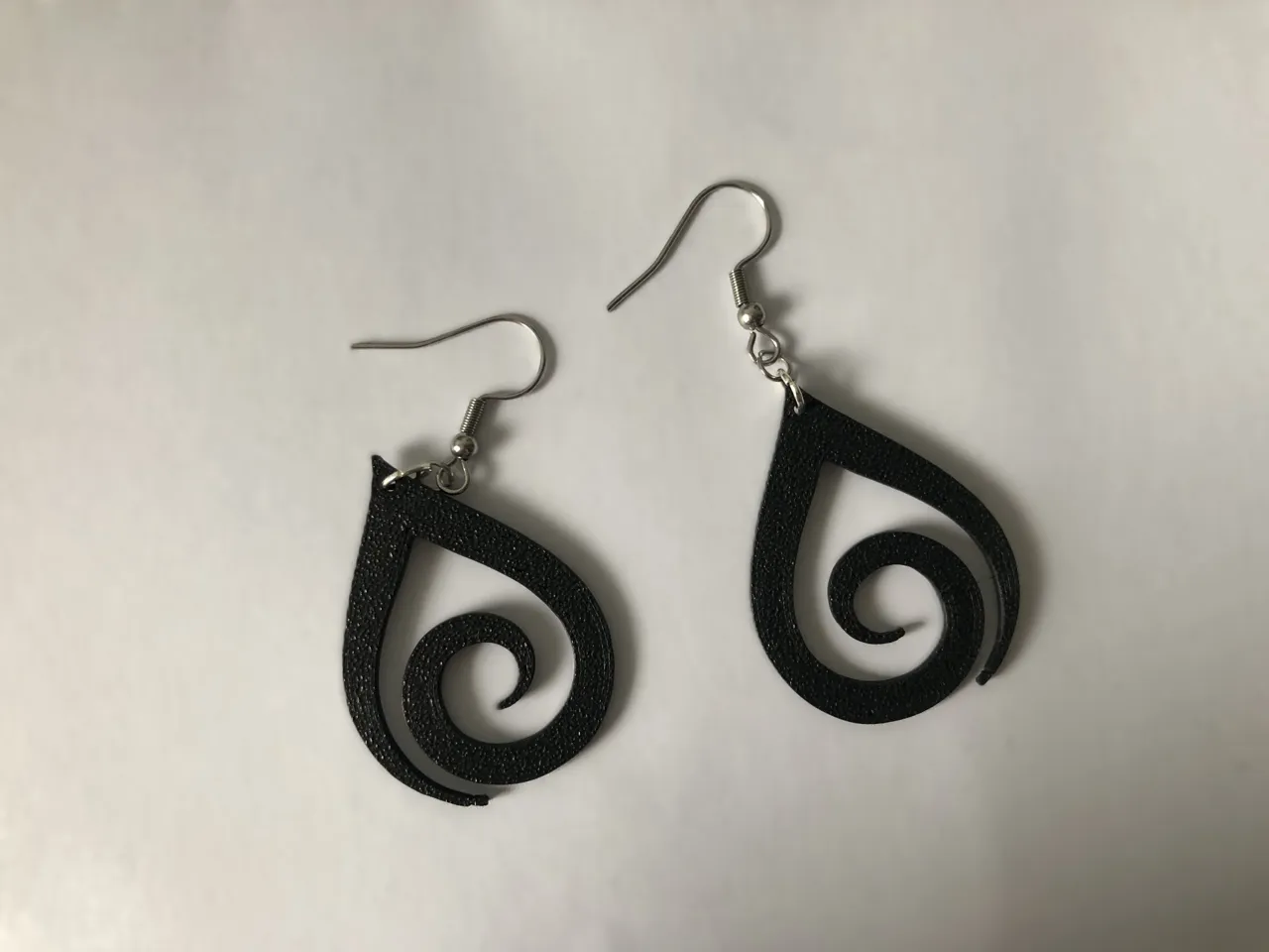 Spiral in a drop earrings no AMS 0.4 mm nozzle view 2