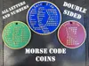 Multicolor Morse Code Coins