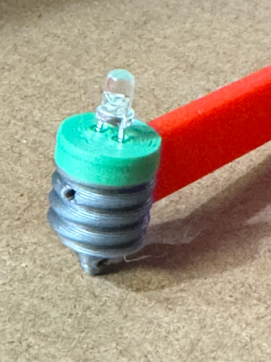 Led Christmas bulb earrings view 4