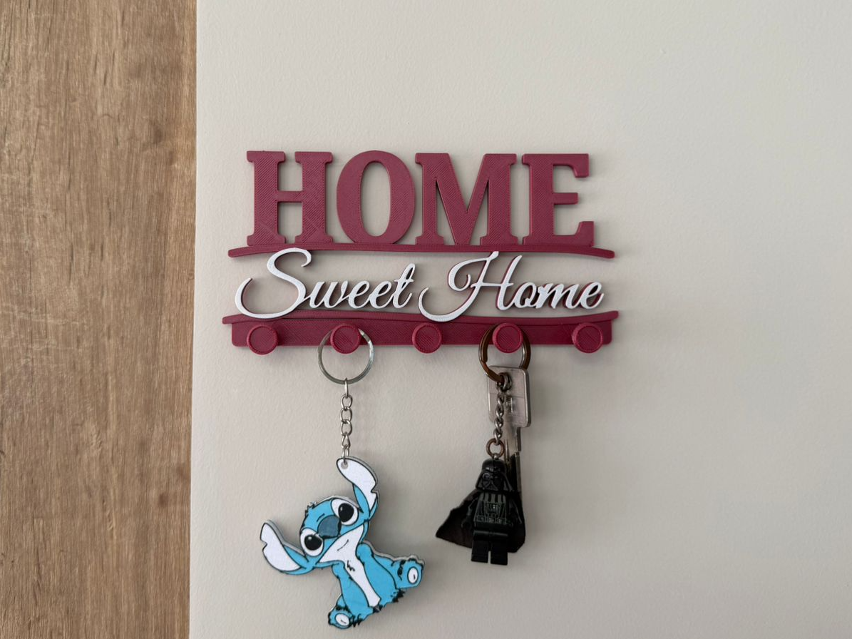 Home Sweet Home Key Holder - Modern Wall Hook