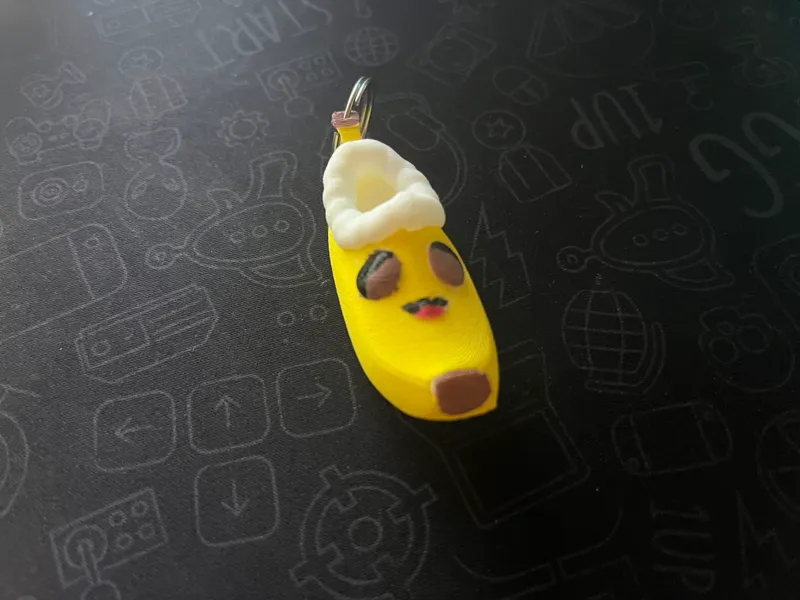 Banana Slippers Keychain (Nana Slippies)