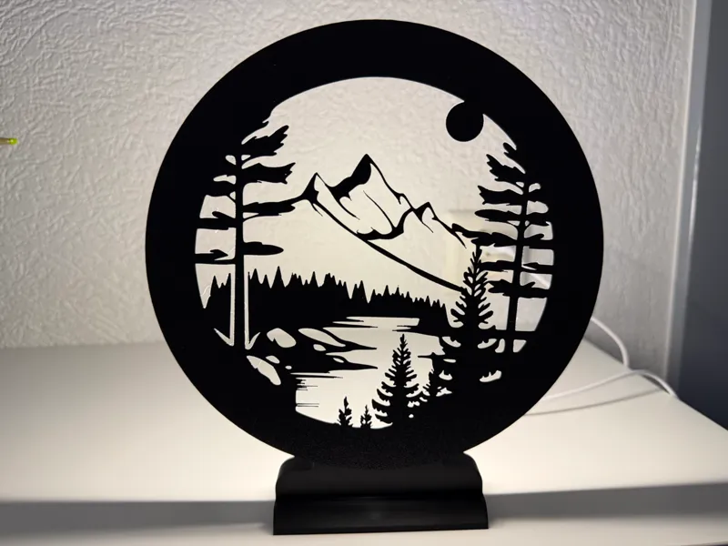Lampe de table décorative avec image
