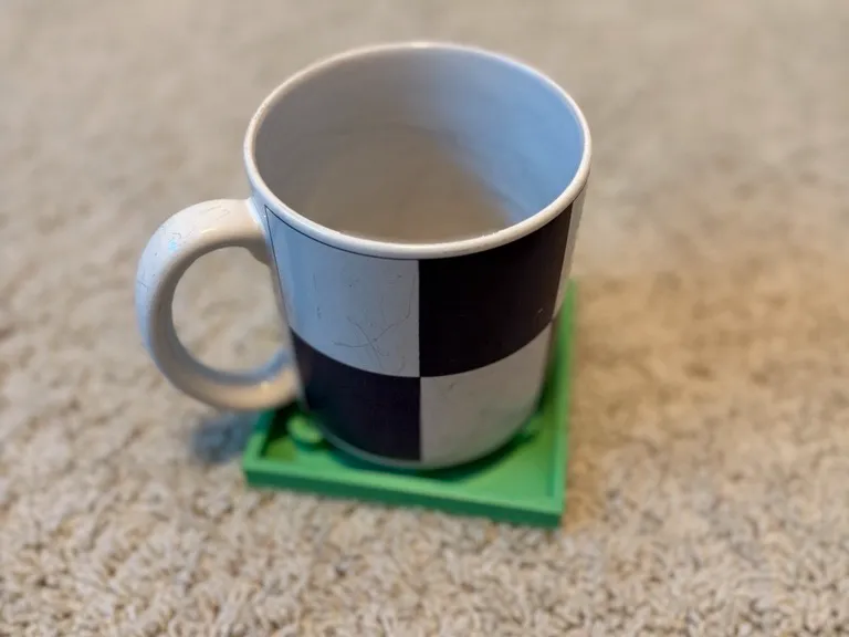 Square Caffeine Coaster