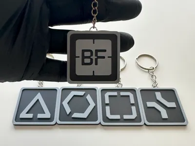 Battlefield Class Keychains AMS + Non-AMS Versions