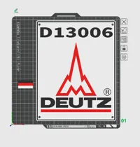 Deutz 13006 - 0.2mm layer, 2 walls, 15% infill
