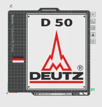 Deutz D50 - 0.2mm layer, 2 walls, 15% infill