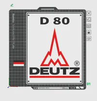 Deutz D80 - 0.2mm layer, 2 walls, 15% infill