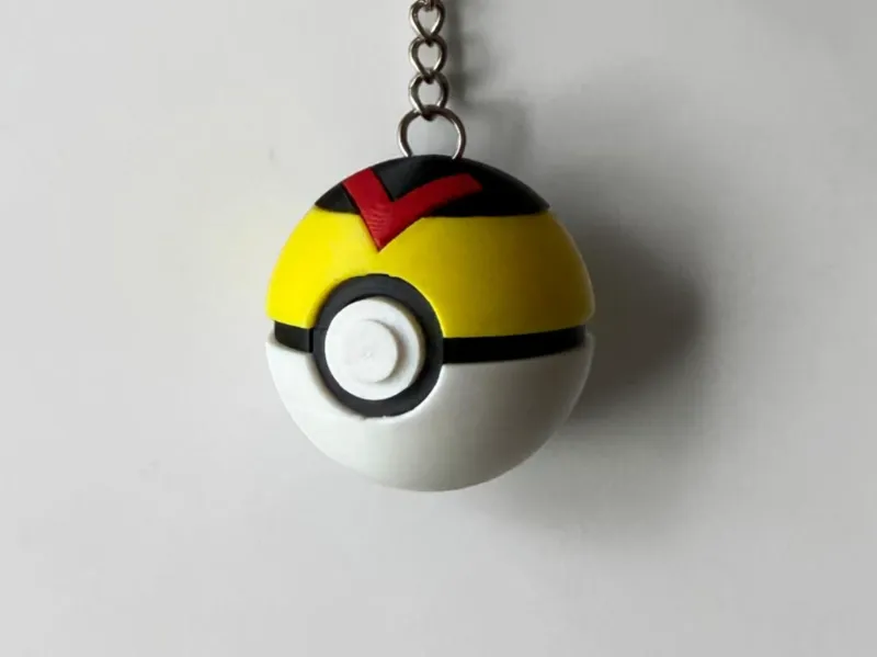 Level Pokeball clicker keychain, No AMS, No Glue