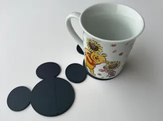 Mickey Mouse Coaster Set and Holder