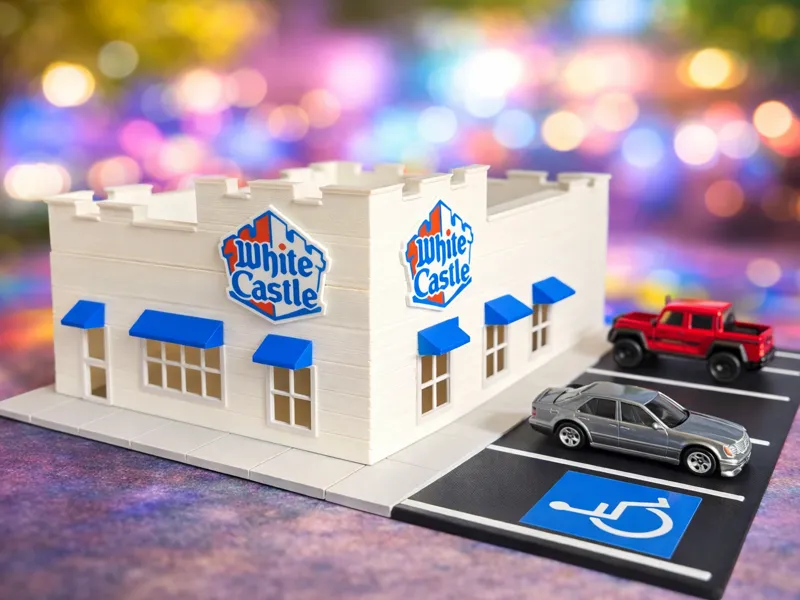 1:64 Scale White Castle restaurant