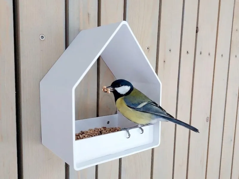 Vogelfutterhaus - Bird feeder house - Set 3 von 4