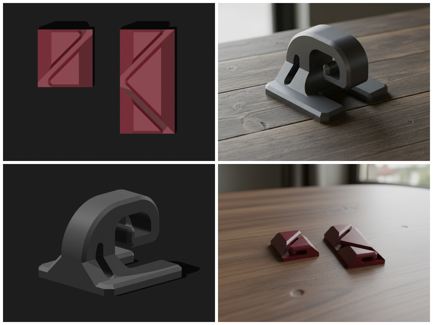 Pet Safety Net Mounting Set (No-Support, PETG)