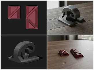 Pet Safety Net Mounting Set (No-Support, PETG)