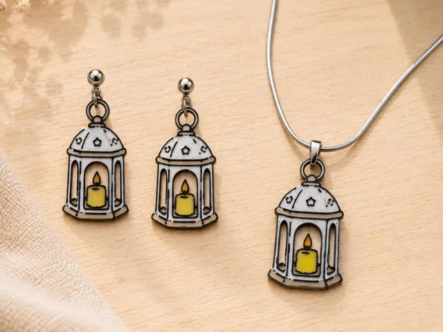 Conjunto Pendientes y Colgante Farol