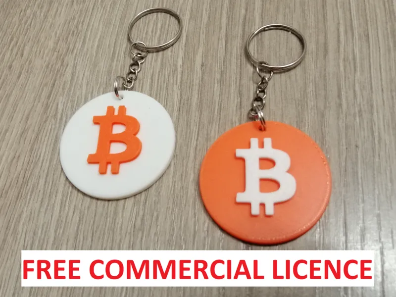 BTC Bitcoin Logo Keychain