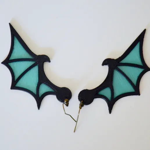 Dragon Wing Earrings view 2