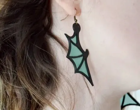 Dragon Wing Earrings view 3