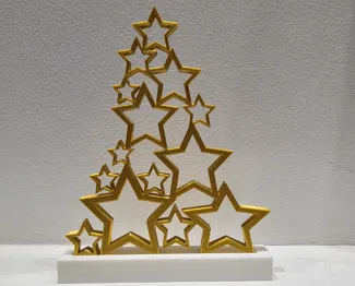 Christmas tree of stars