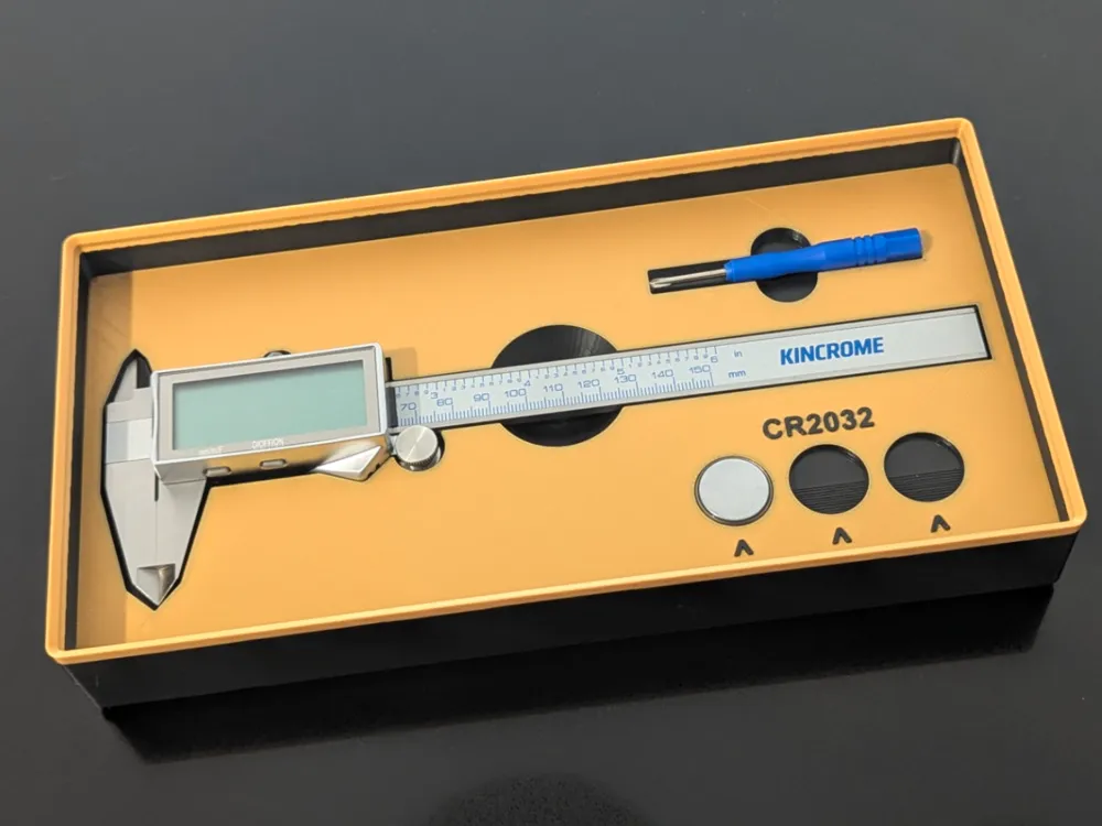Gridfinity Calipers KinChrome Digital Vernier Calipers Gridfinity Tray by Batmanfan67 ...