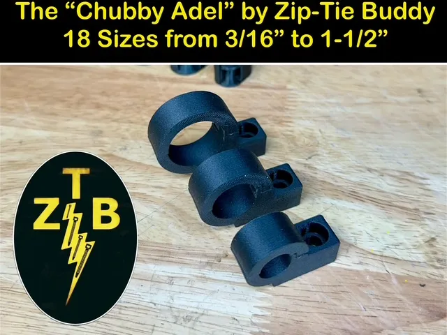 "Zip Tie Buddy" Single 2pc Cable Clamp w/ Mount
