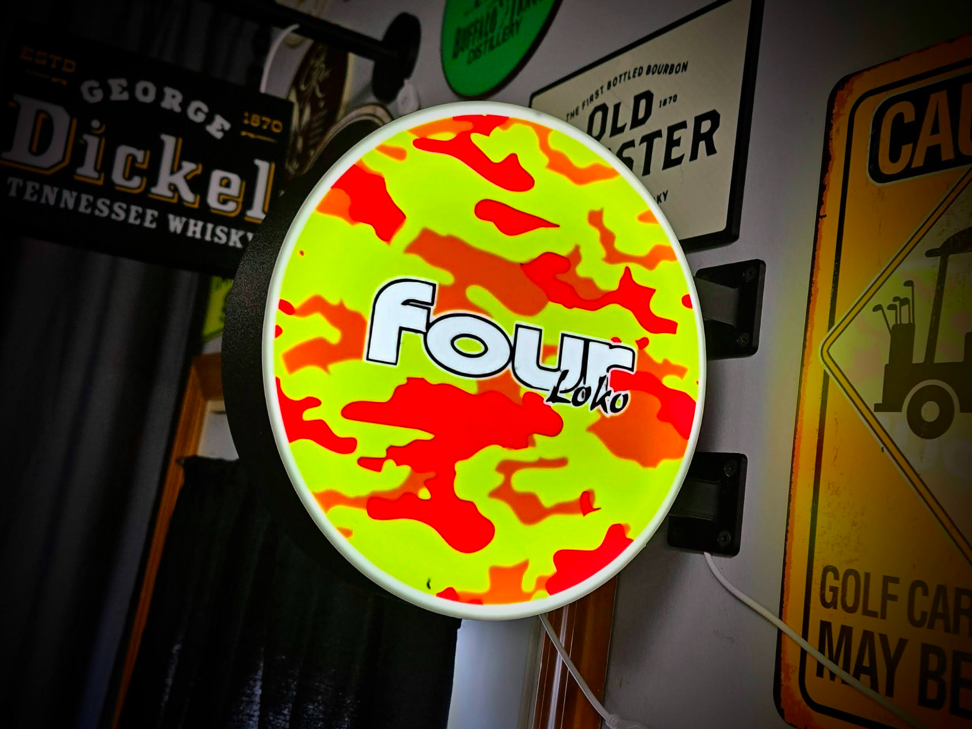 FOUR LOKO ~ 2-Sided Round Lightbox