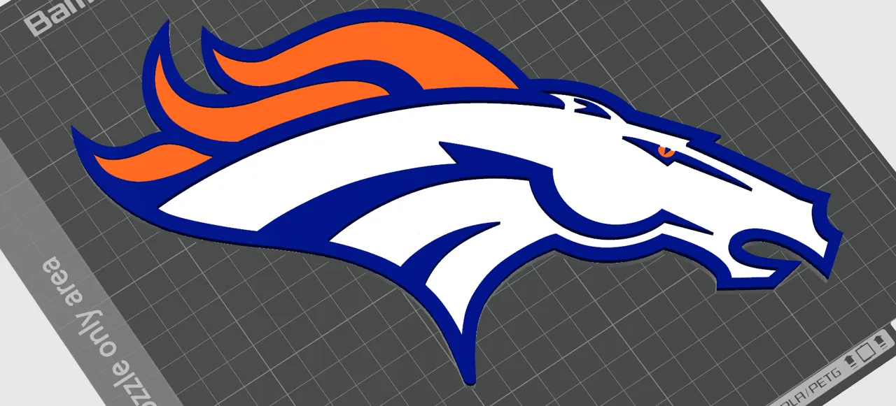 Denver Broncos Logo Magnet view 3