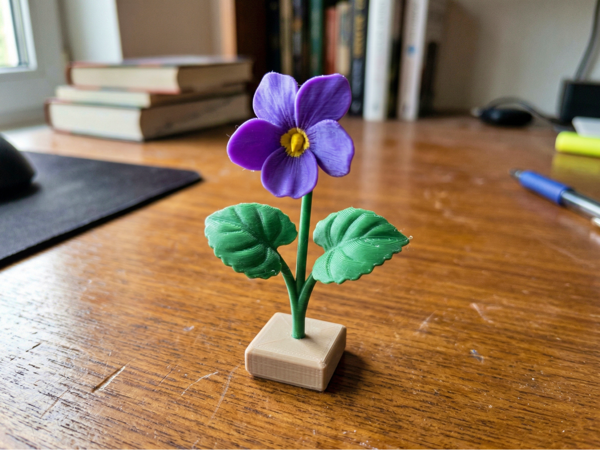 Violet Flower – Decorative Floral 3D Printing