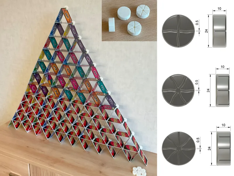 Card House Clamping Blocks