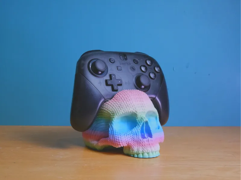 KNITTED SKULL CONTROLLER HOLDER || Switch Pro Cont