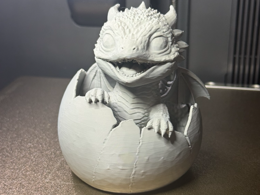 Baby Dragon Freshly Hatched Still in Egg