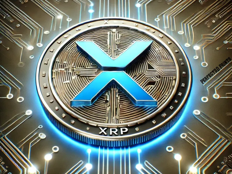 XRP Crypto Coin Color Lithophane