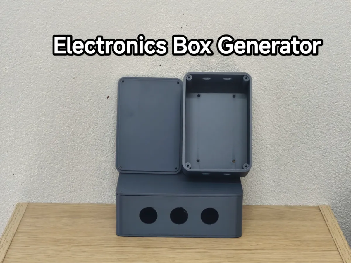 ELECTRONICS BOX GENERATOR Free 3D Print Model MakerWorld electronics-box-generator-free-3d-print-model-makerworld