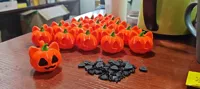 Porte-clés chat citrouille d'Halloween — photo 3