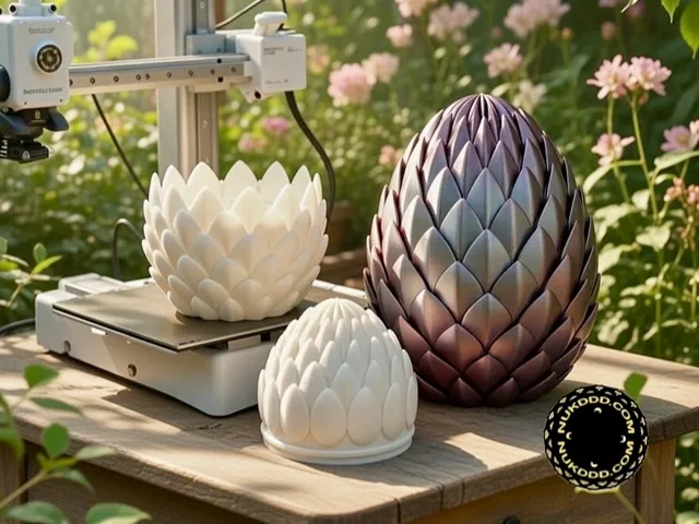 Dragon Scale Egg Containers Seamless Closure