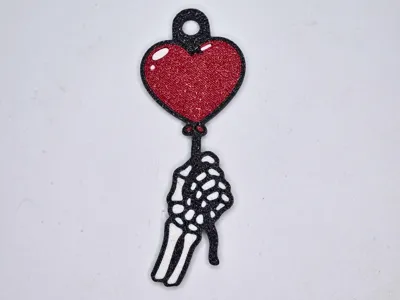 Heartstrings & Bones - Keychain