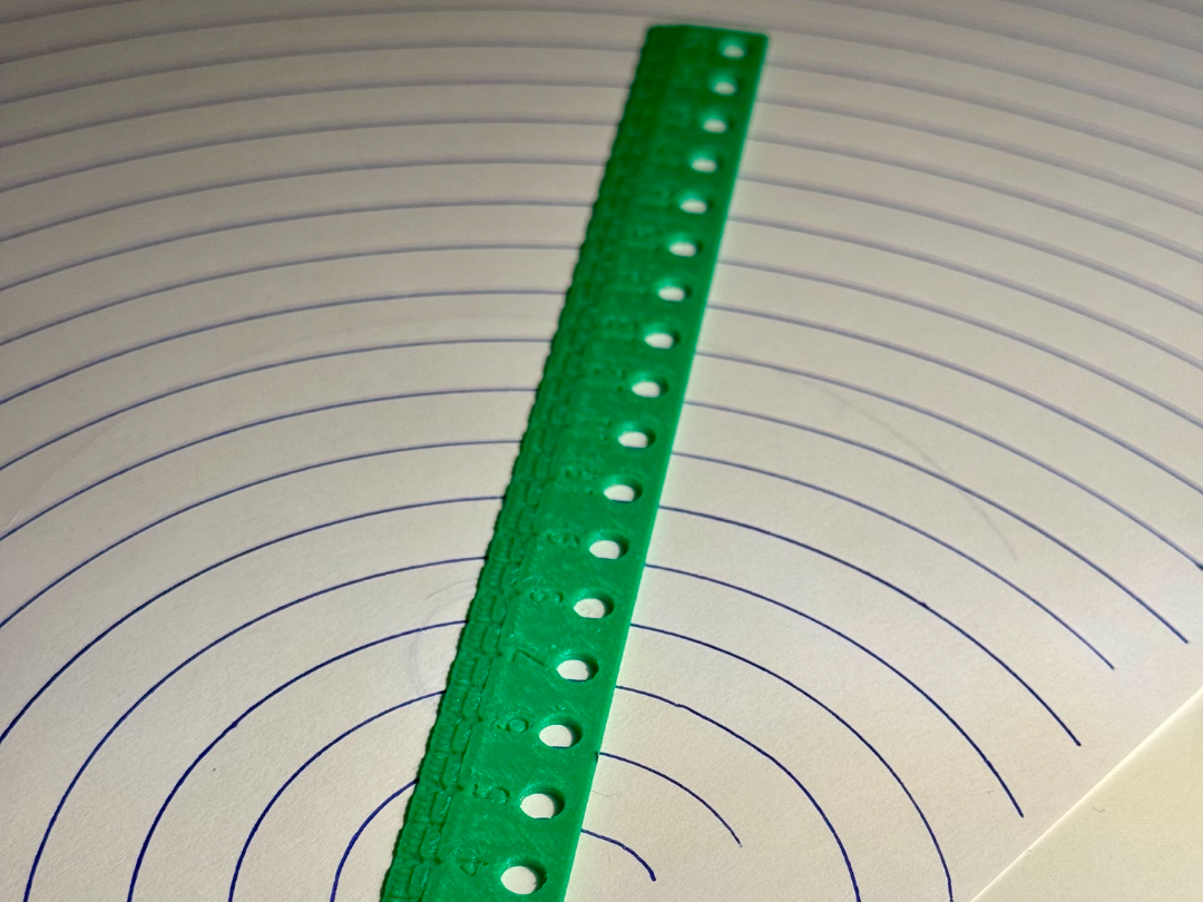 Curve / Cirle Drawing Tool with Ruler 200mm - FAST 3D model