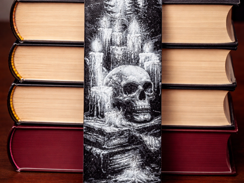 Skull and Candles Bookmark