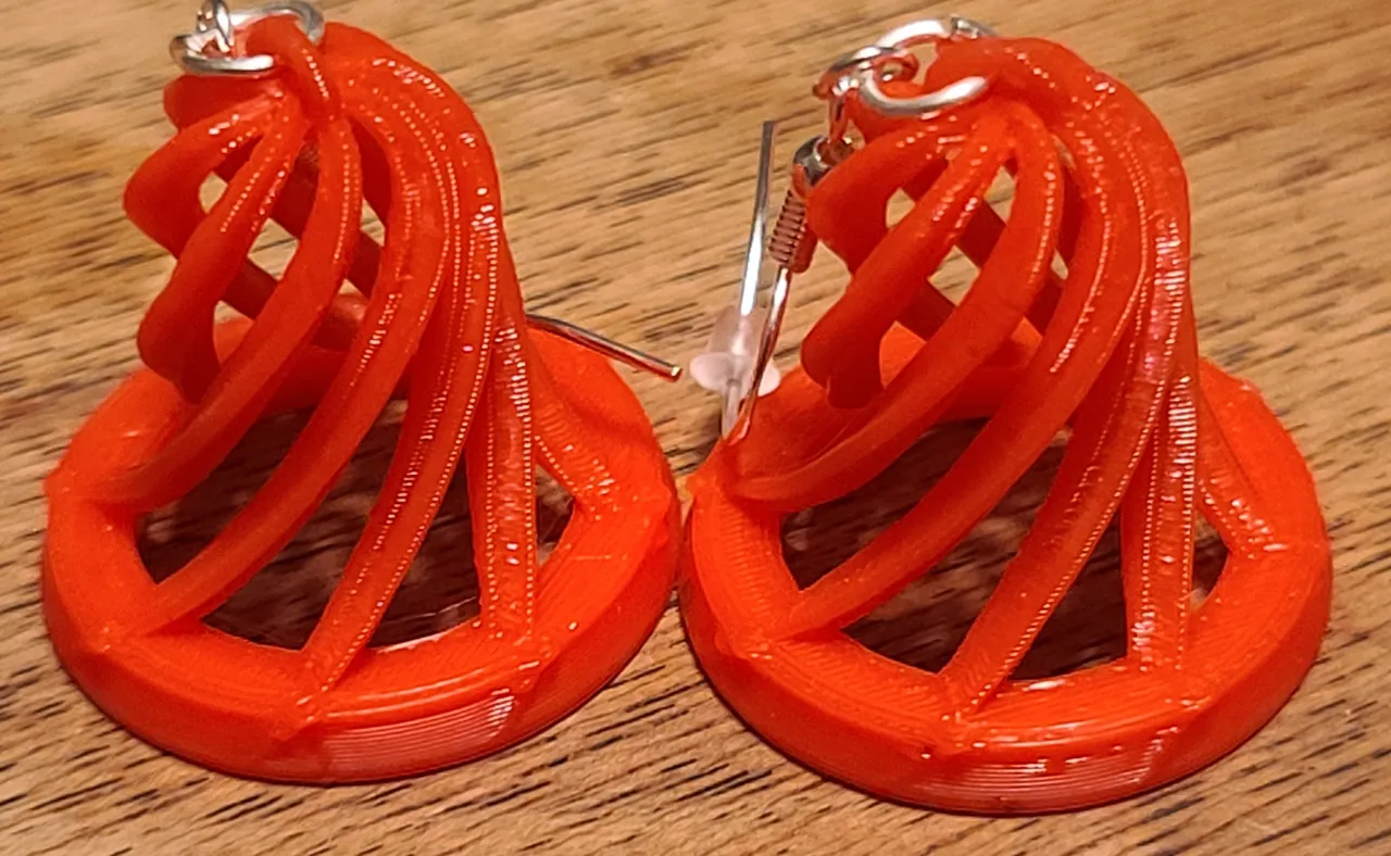 3D Bell Earrings view 4