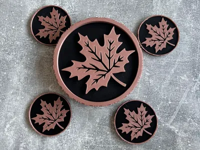 teapot stand with storage for coasters
