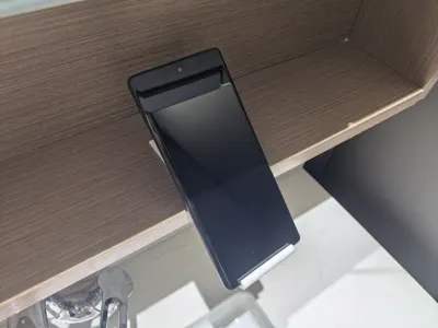 Customizable Size Phone Holder for Under Vanity/Sink/Makeup Mirror