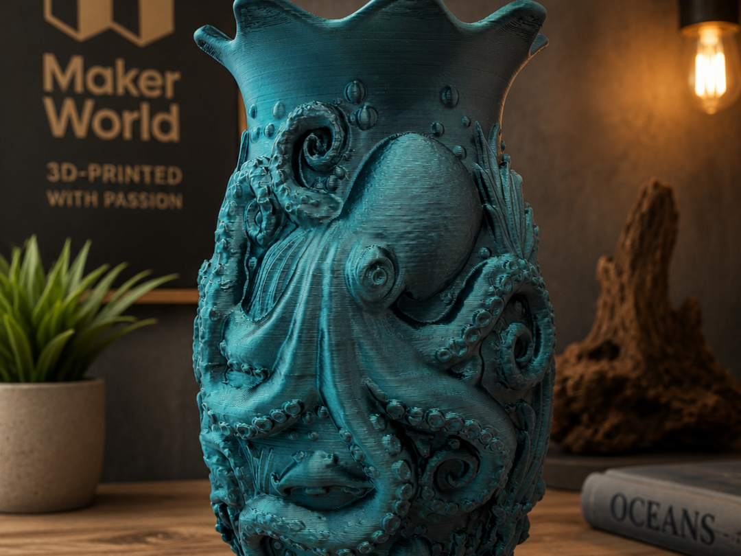 Kraken-Vase – Tiefsee Welt der Ozeane
