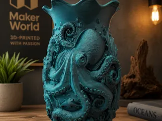 Kraken-Vase – Tiefsee Welt der Ozeane