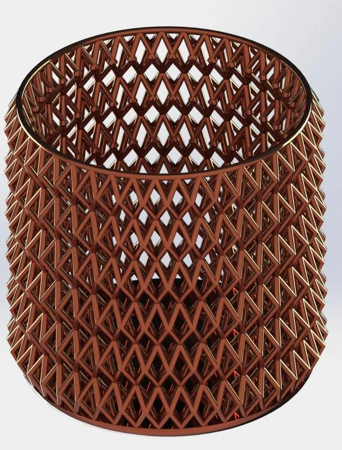 Latex structure vase