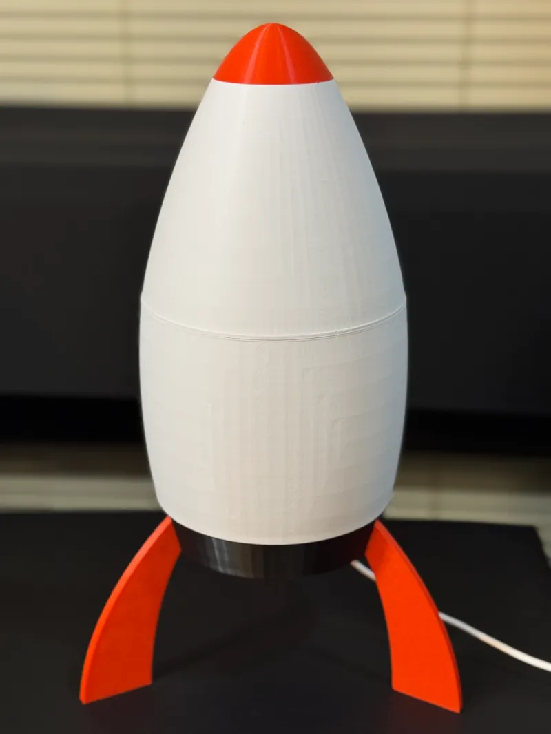Rocket Shaped Lamp