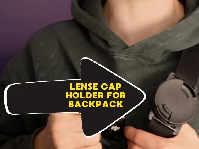 Lense Cap Mount for Backpack Strap 49 58 & 67 mm