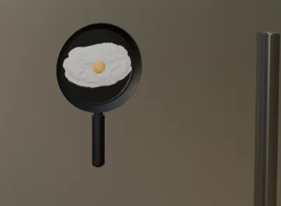 Fridge Magnet Fried Egg