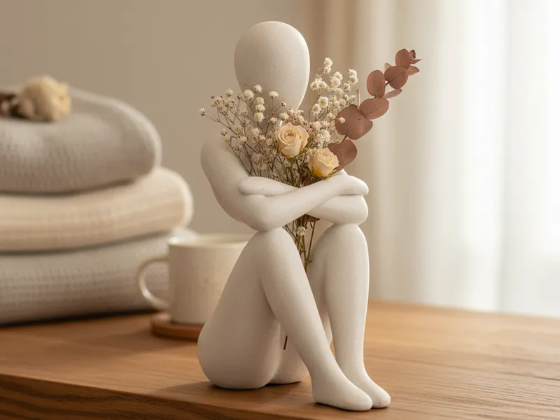 Abstract human sculpture – Sitting Pose