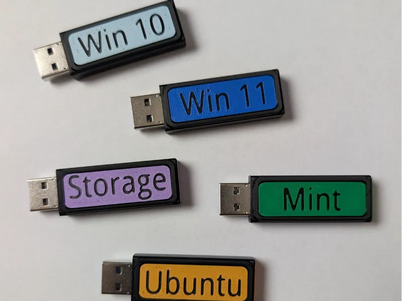 USB Flash Drive Case with Tags