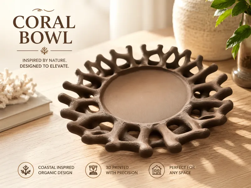 Coral Tray Bowl – Schale im Korallen-Design